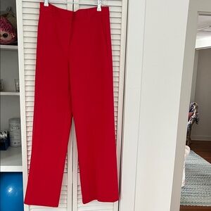 Boden Ponte Knit Red Slacks Pants Sz 10L
